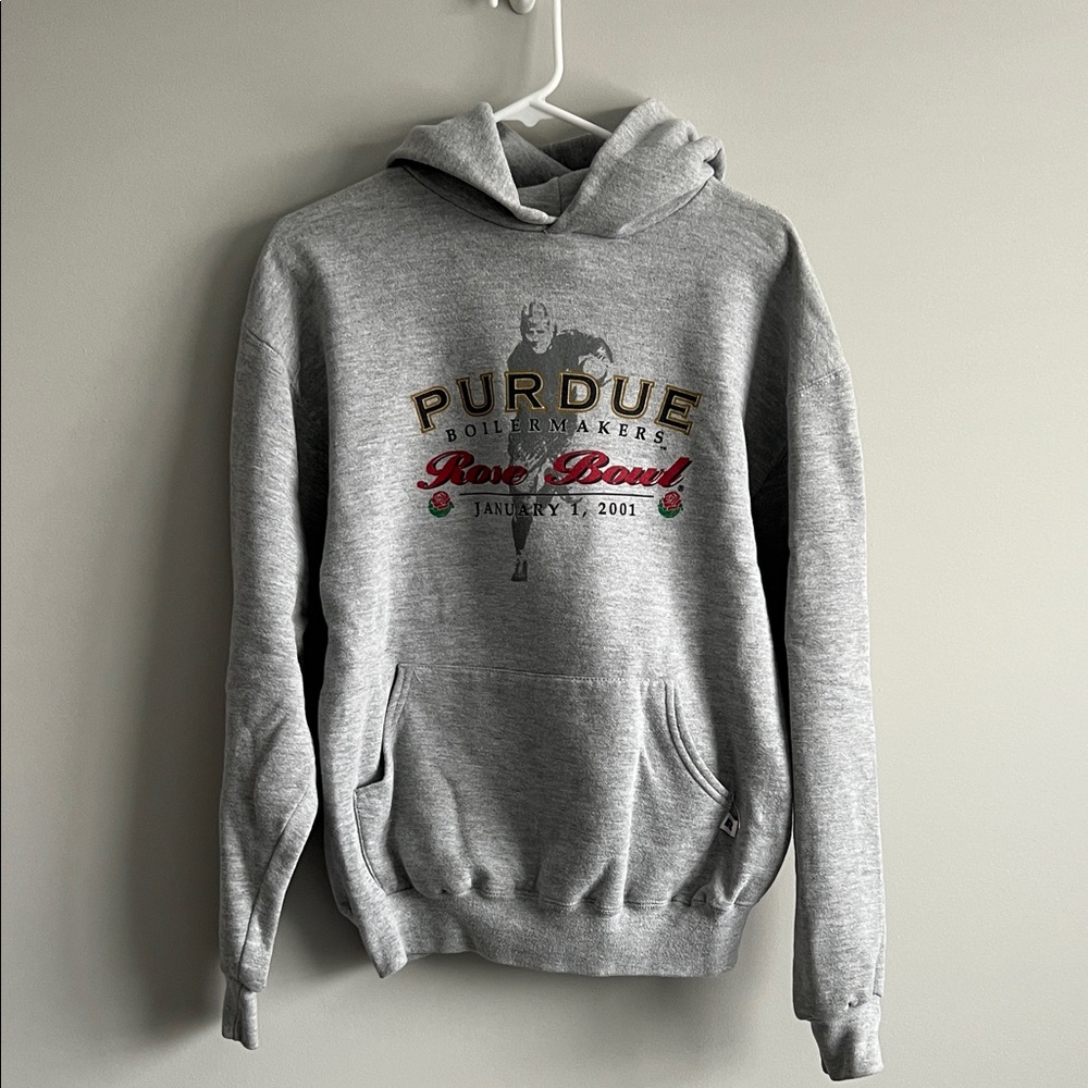 Vintage Purdue Rose Bowl Hoodie Medium